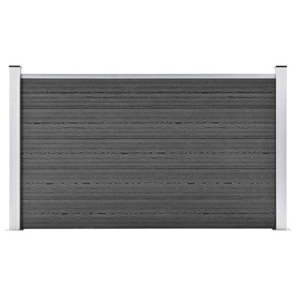 Berkfield Fence Panel WPC 180x105 cm Black