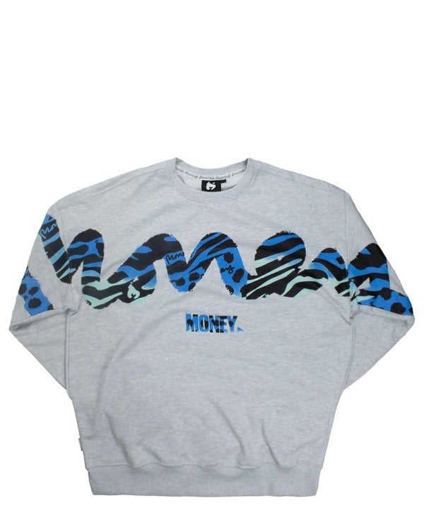 Money Turbo Sig Crew Sweat Ice Melange