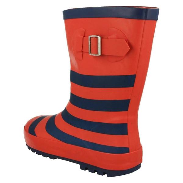 Spot On Childrens Spot On Buckle Detailed Wellingtons Stripe