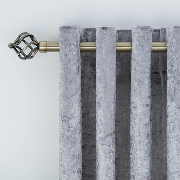 A.Unique Home Twisted Metal Extendable Curtain Pole (25/28mm) (Antique Brass,120cm-220cm)