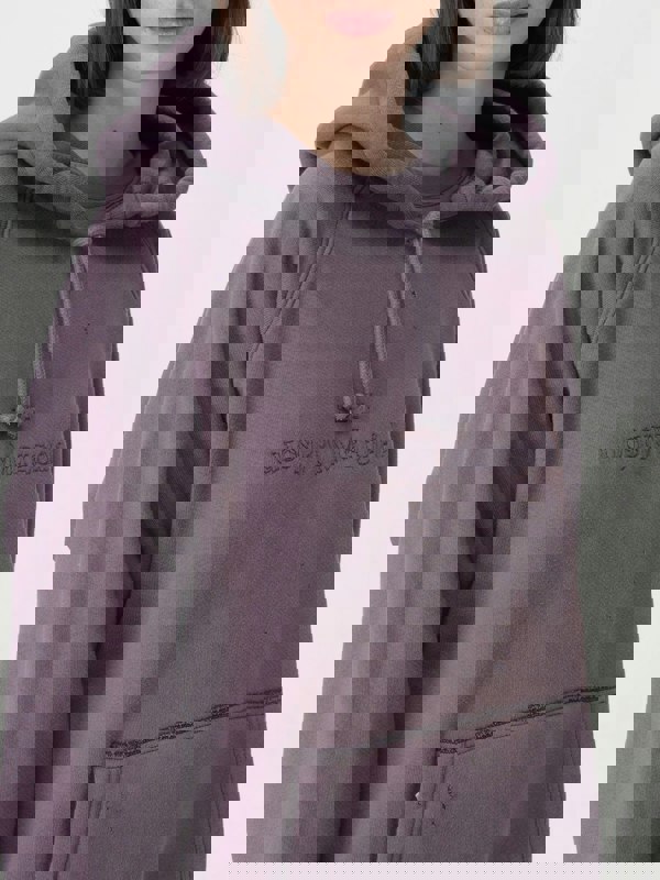 Oversized Hoodie Distressed Detail