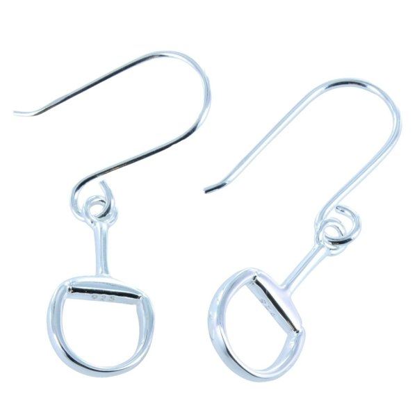 Sterling Silver Snaffle Bit Drop Earrings - Reeves & Reeves