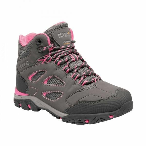Regatta Childrens/Kids Holcombe IEP Junior Hiking Boots - Steel/Tulip - 