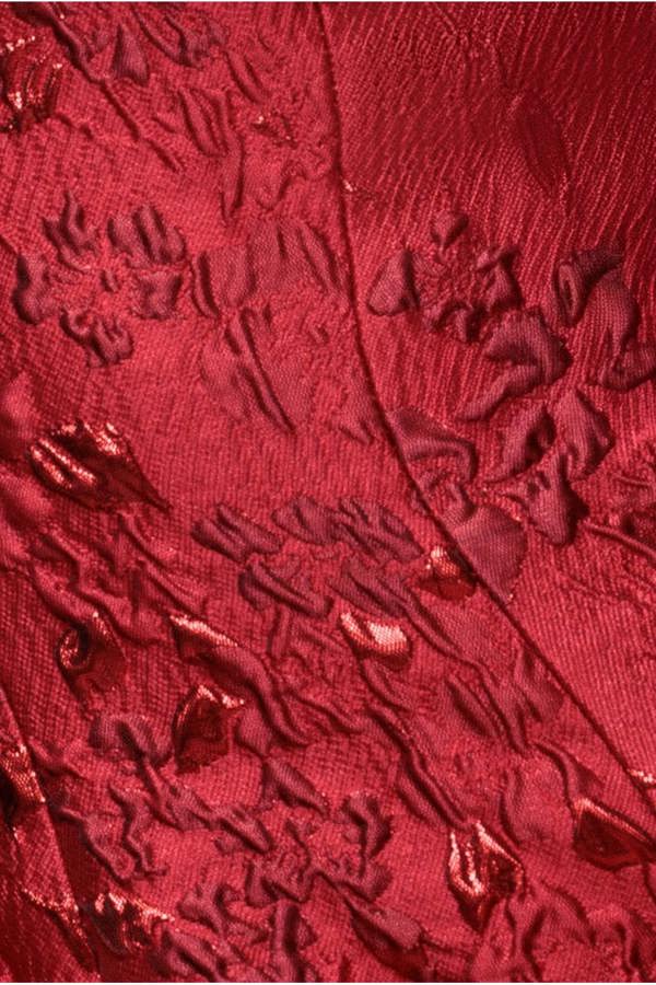 Jacquard Sleeveless A-line Mini Dress - Red DR3433