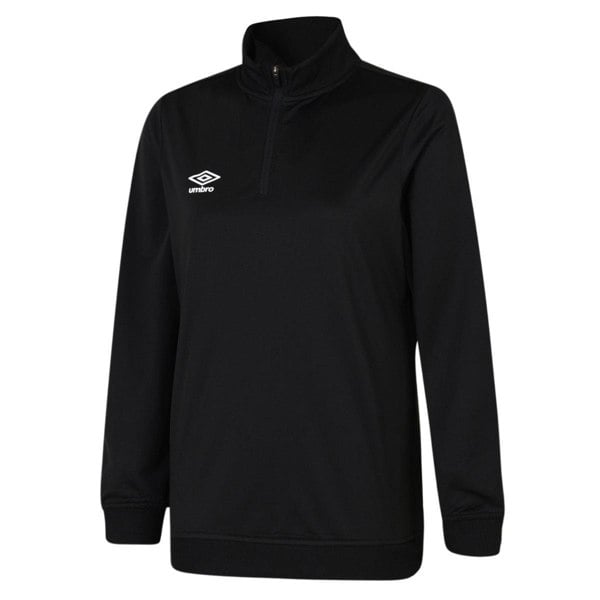 Umbro Women's Club Essential Half Zip Sweatshirt - Black