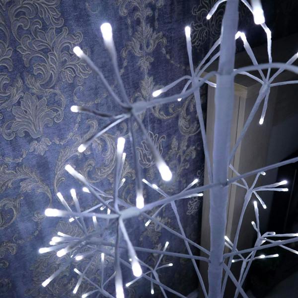 3ft to 6ft White Pre-Lit Artificial Twig Christmas Trees with Cool White LEDs image 4