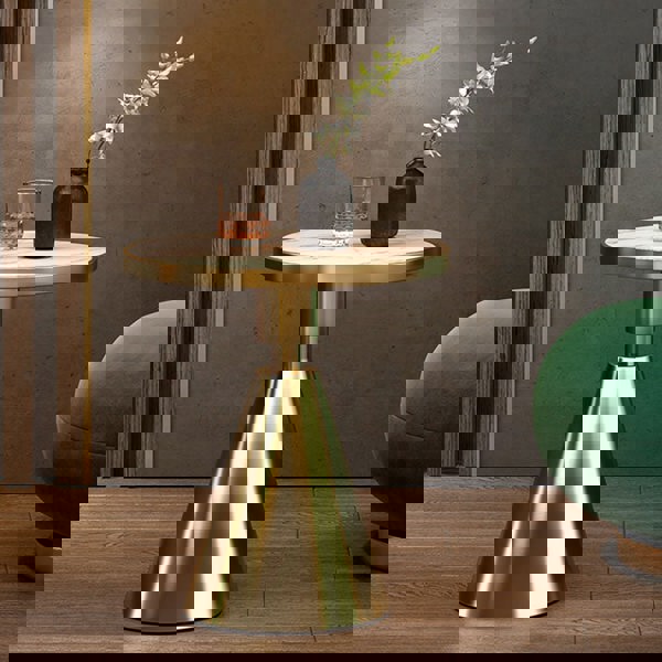 Modern Side Table, Black/ Gold-Ritconcept-Rit Concept