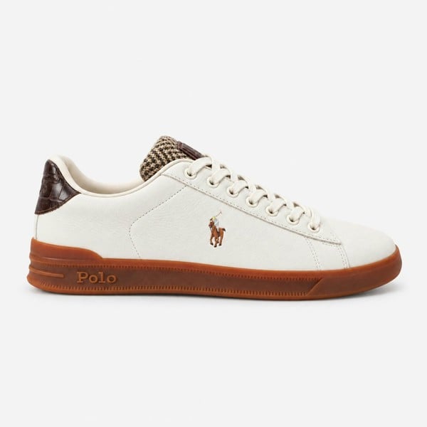 Polo Ralph Lauren HRT CRT III Smart Trainers   in  White