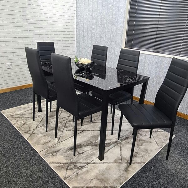 Kosy Koala Dining Table Set with 6 Chairs Dining Room, and Kitchen table set of 6