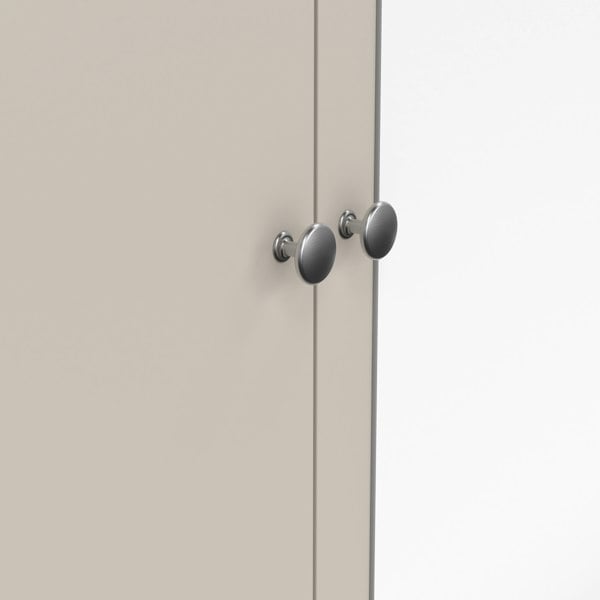 Furniture To Go Madrid Wardrobe with 2 Doors + 1 Mirror Door + 2 Drawers in Cashmere