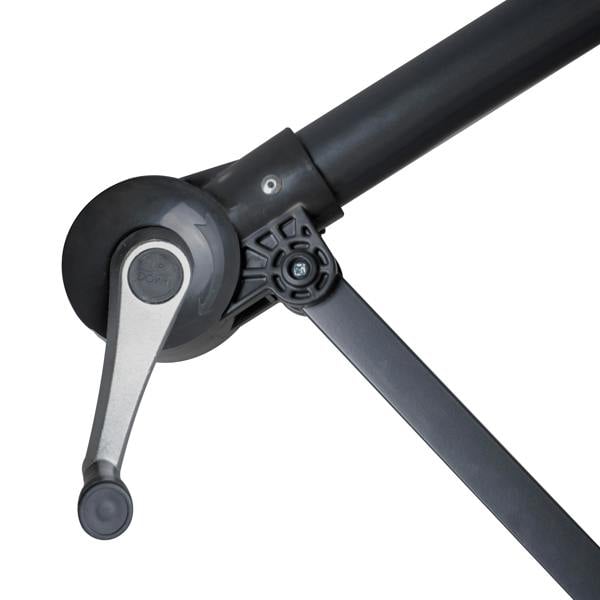 Jardi Cantilever Parasol 3m With Full Fan Base – Green