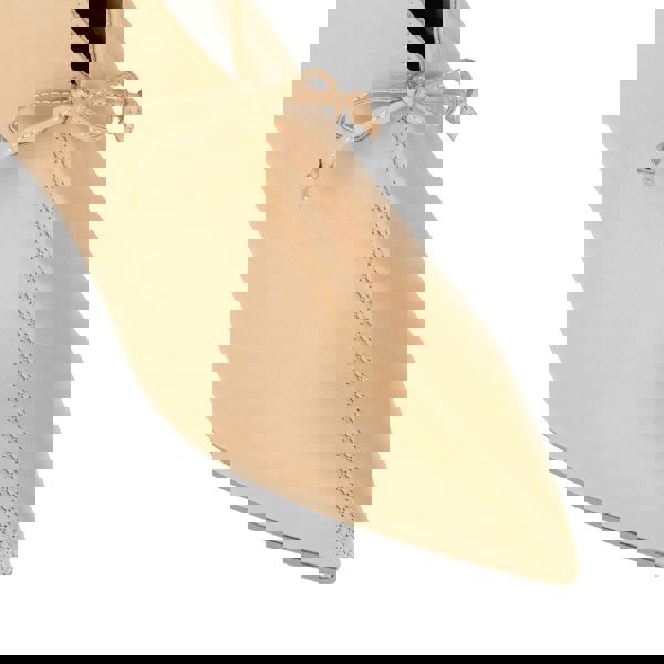 Embassy London Regent - Cream - Women's Leather Ankle Boot with kitten heel