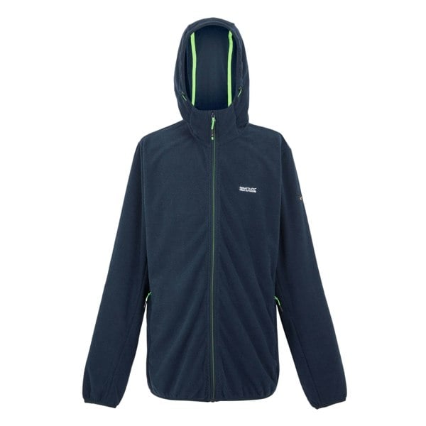 Regatta Mens Tahill Full Zip Fleece Jacket - Navy/Green Flash