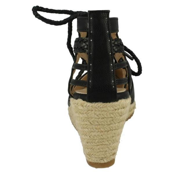 Anne Michelle Ladies Anne Michelle Ankle Lace Up Wedge Sandals