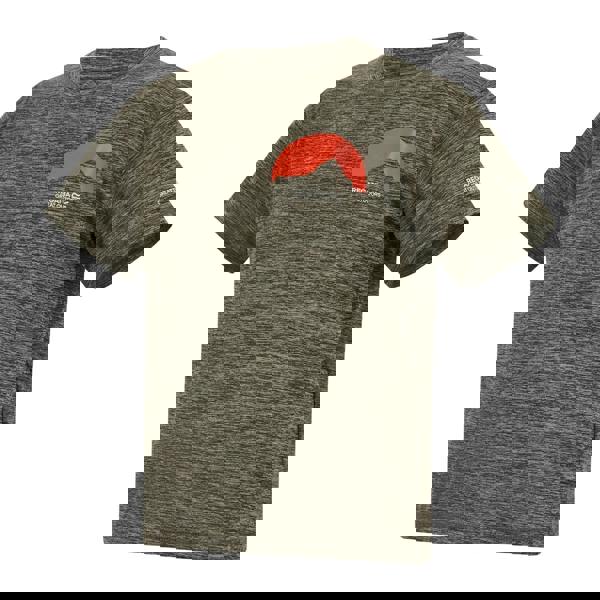 Regatta Childrens/Kids Alvarado Back Print T-Shirt - Dark Khaki Marl - 