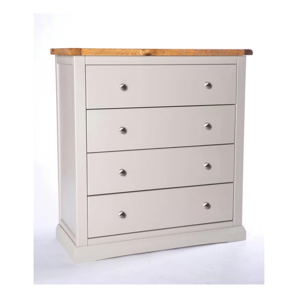 Loreo 4 Drawer Chest of Drawers Chrome Knob