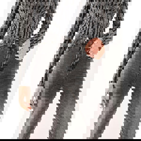 Pink Vanilla Washed Relaxed Fit High Waist Jeans