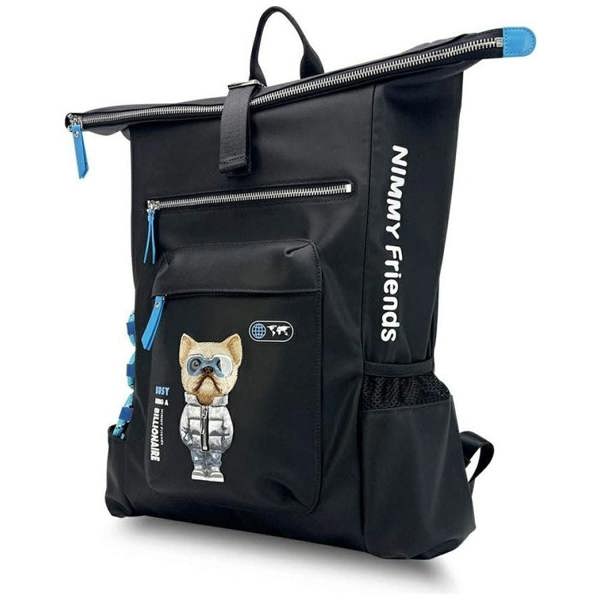 Nimmy Friends Glasses Cool Cat Laptop Backpack Black - N-KM-DNBB-01