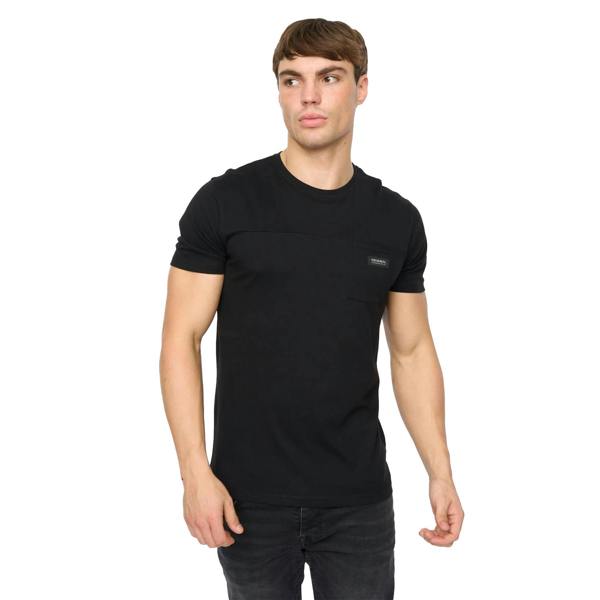 Crosshatch Mens Carritore T-Shirt - Black - 