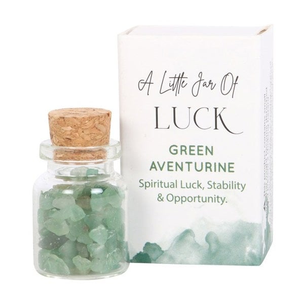 Serano Jar of Luck Aventurine Crystal in a Matchbox