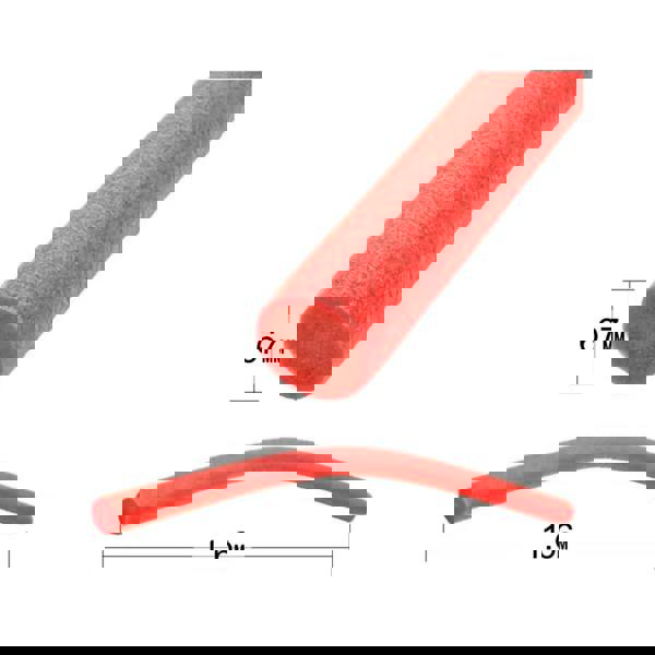 Red comfy swim noodle, high quality training aid