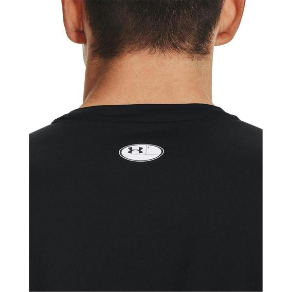 Under Armour Mens HeatGear Mesh Panel Fitted T-Shirt - Black - 