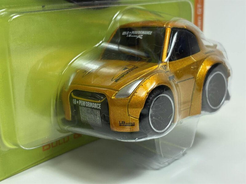 MCSlots Nissan GT-R R35 LB Works Type 1 Rear Wing  2 LB Gold Qube Carz 6cm QZ00301BL