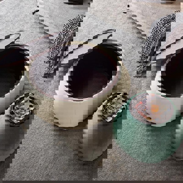 TG24 Coffee Table Set, Cream & Green-Weilai Concept-Weilai Concept