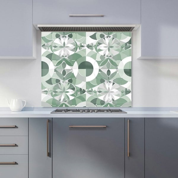 Warren Reed - Designer Geometric Pastel Green Kitchen Splashback