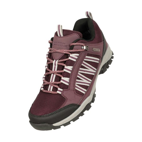 Mountain Warehouse Womens Path Waterproof Outdoor Walking Shoes - Purple