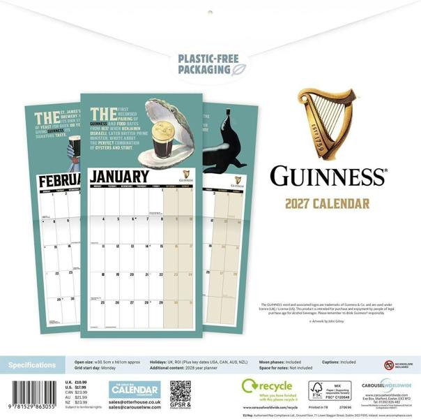 Lovely Day For A Guinness Calendar 2027