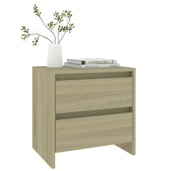Berkfield Bedside Cabinets 2 pcs Sonoma Oak 45x34.5x44.5 cm Engineered Wood