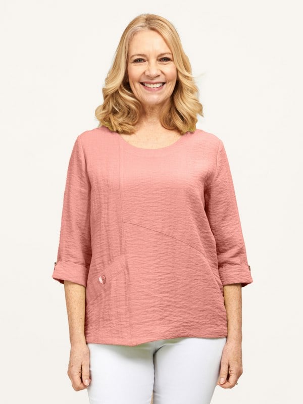 PennyPlain Asymmetric Hem Top - Dusk