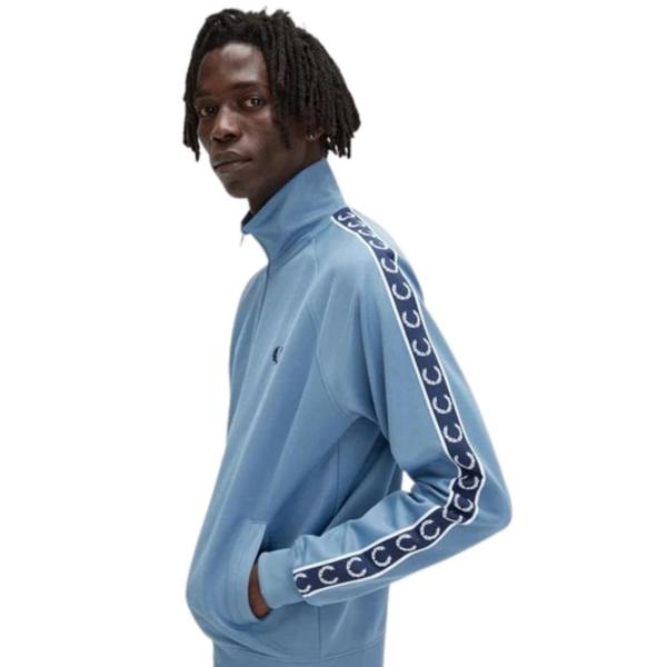 Fred Perry Contrast Tape Ash Blue Track Jacket XS