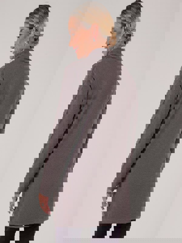 PennyPlain Tunic Cowl Neck Top - Taupe