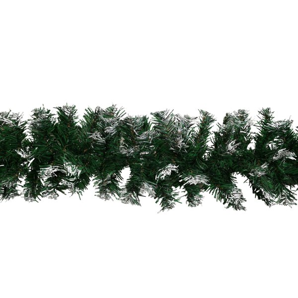 Samuel Alexander 2.7m Snow Tipped Green Christmas Garland with 260 Tips
