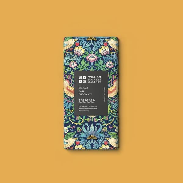 Coco Sea Salt Dark Chocolate William Morris Limited Edition