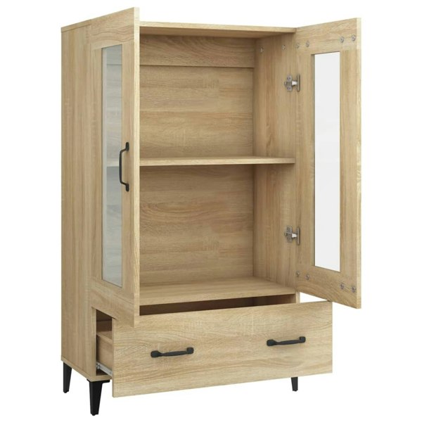 Berkfield Highboard Sonoma Oak 70x31x115 cm Engineered Wood