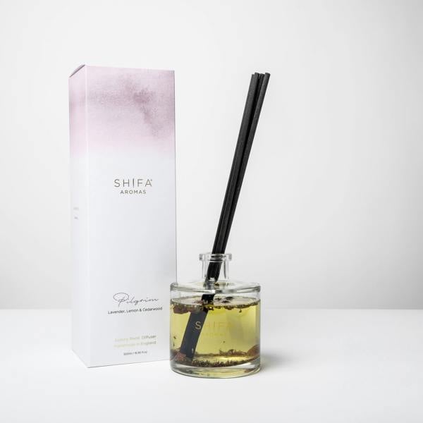 Shifa Aromas Pilgrim Extra Large Reed Diffuser | Lavender, Lemon & Cedarwood | Lasts up to 7 months