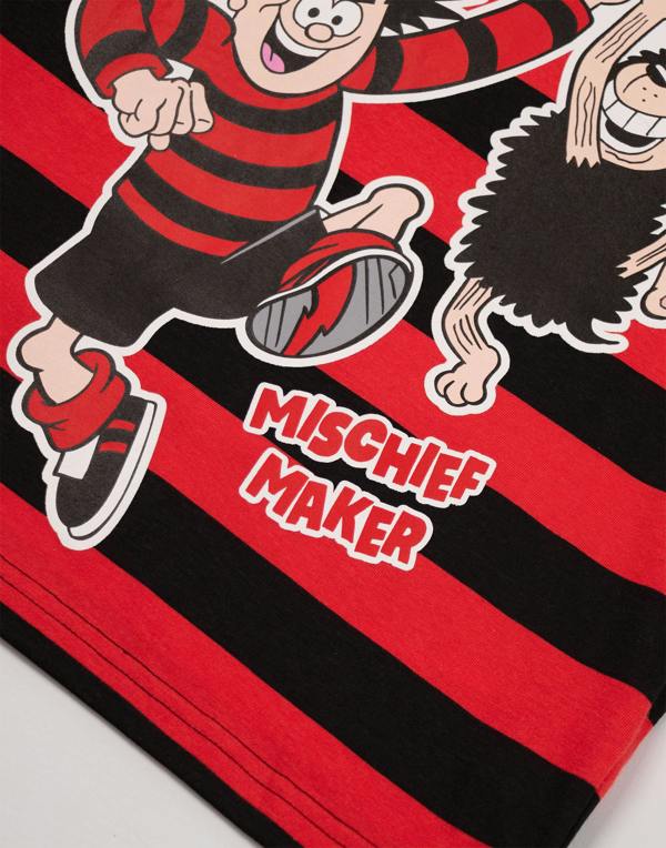 Vanilla Underground Beano Boys Red Dennis The Menace Short Sleeved T-Shirt