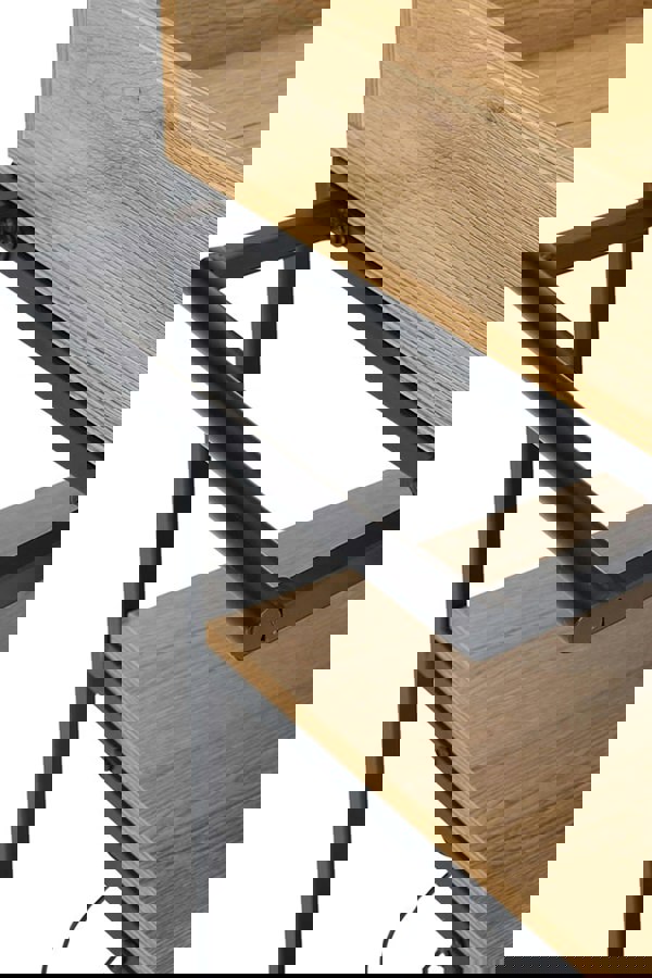 Living and Home 81×40×94cm Metallic Rolling Serving Bar Cart with Wine Rack and Glass Cup Holder