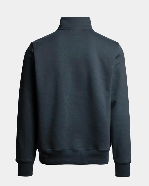 Parajumpers Broad Peak Mens Quarter Zip Sweatshirt - Nine Iron 765, back