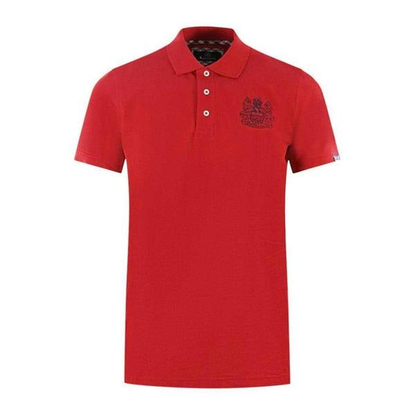 Aquascutum Unisex Adult Branded Sleeve Polo Shirt - Red