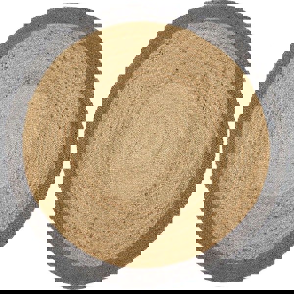 Shop Bordered Grey Jute Rug | 100% Organic Fibers | The Rugs