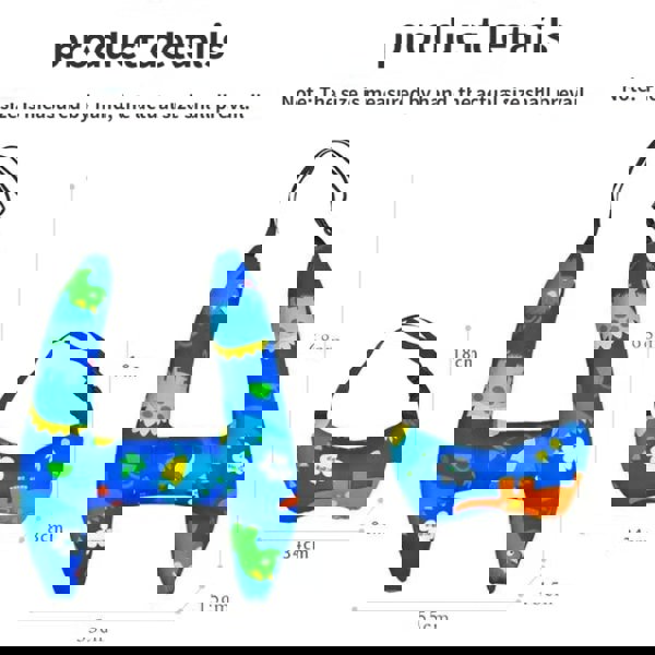 anycoplus Anypillow Car Travel Pillow Brown Bear 1 Set H-Shape Neck Support