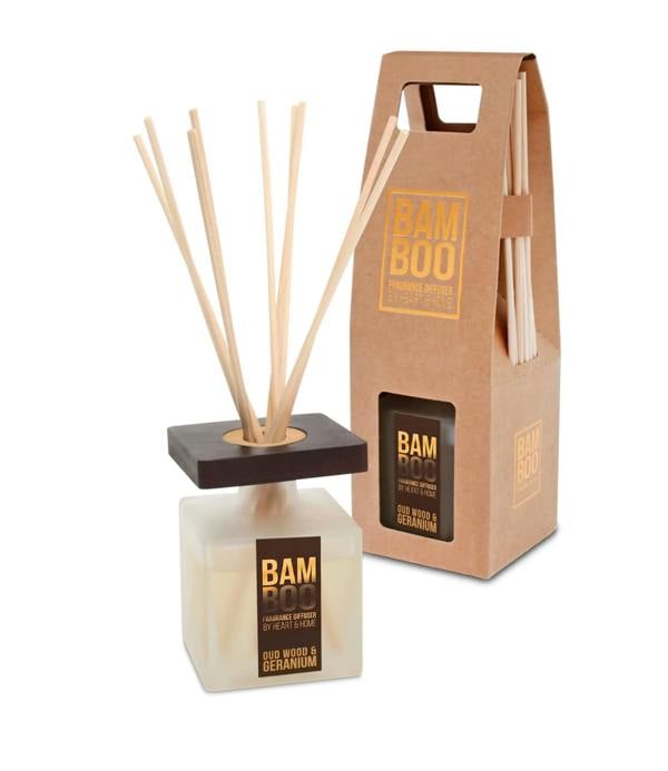 BAMBOO Oud Wood & Geranium - Bamboo Fragrance Diffuser