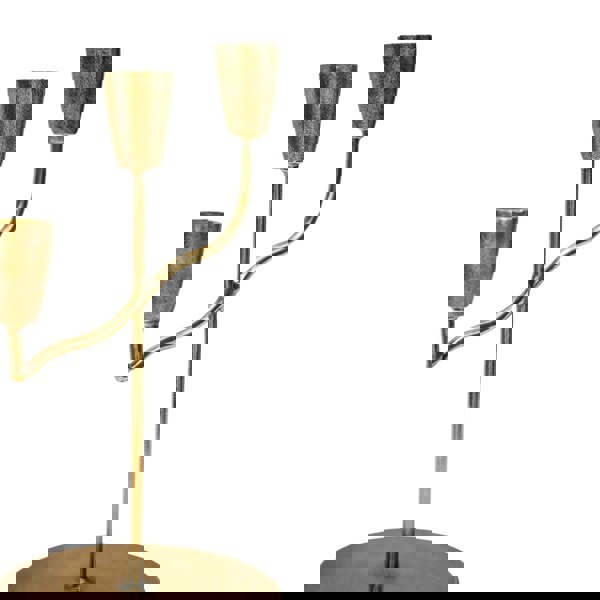 Ivyline Cast Taper Candle Holder Antique Brass