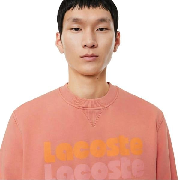 Lacoste Mens Print Sweatshirt - Sierra - 