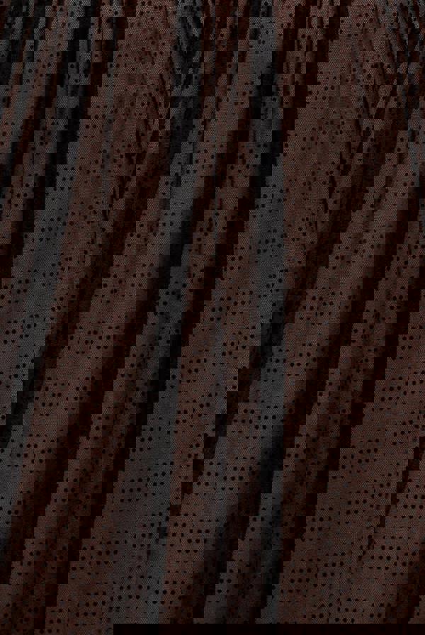 Sleeveless Pleated Dobby Mesh Corsage Maxi Dress - Black DR4294