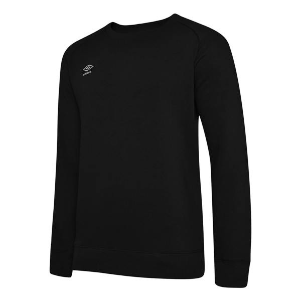 Umbro Mens Club Leisure Sweatshirt - Black/White - 